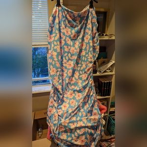 NWT Boohoo Floral Slash-neck dress